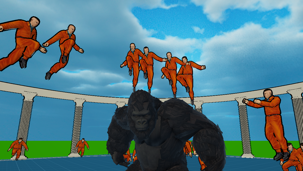 Gorilla vs 100 screenshot 2